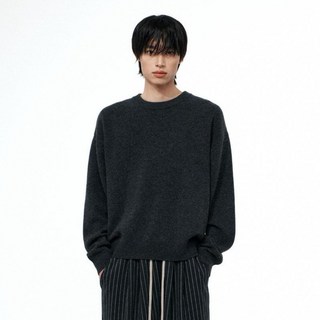 WEST GRAND BOULEVARD 男士微寬鬆混紡針織衫