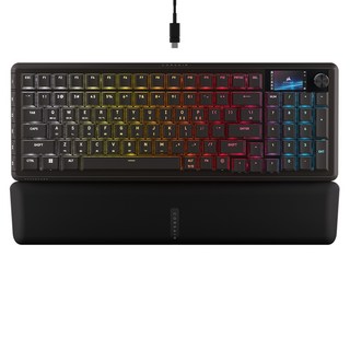 CORSAIR 海盜船 Vanguard 96 熱插拔 8K 電競機械式有線鍵盤 MLX Fusion軸, 黑色, RGP0171, 製造商軸