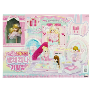 MIMI WORLD PRO 迷你小MIMI浪漫芭蕾屋提包, 1套, 多色