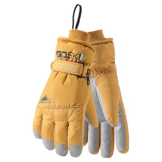 고스키 퍼스트피트 남성용 스키장 보드용 장갑 양손 세트, 머스타드, 1세트