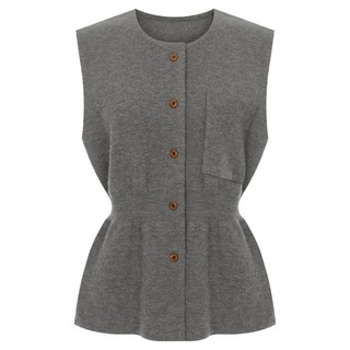 Paige Flynn 口袋圓領針織背心 P5CVT012C