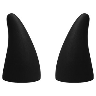 월드크린 차량용 장식 스티커 악마뿔 2p 세트, 블랙