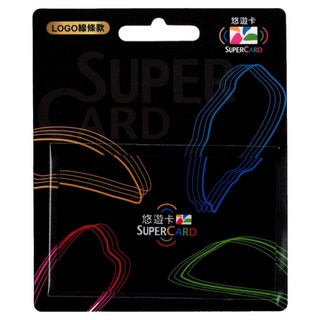 EASYCARD 悠遊卡 SUPERCARD悠遊卡, LOGO線條款, 1個