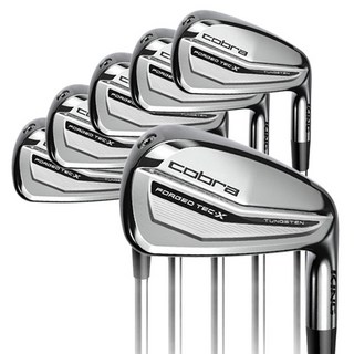 코브라골프 킹 포지드 테크 X 경량스틸 아이언 6종 세트, S, 21도