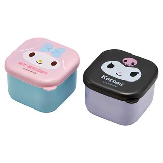 Skater Kuromi & My Melody 迷你抗菌保鮮盒 MO1WAG, 2個, 1組