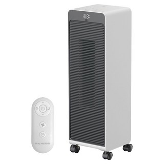 딜팩토리 PTC 가정용 업소용 BLDC 리모컨 AI탑재 더프라임프로 온풍기, DF-8080, 그레이