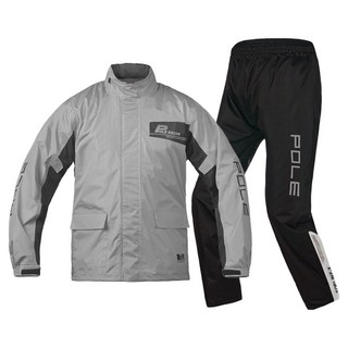 pole racing 鄰家大哥 機車頂線雨衣上下套裝 AR-882, 灰色