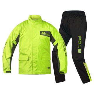 pole racing 國民款摩托車頂級款雨衣上下套裝 AR-882, 螢光色