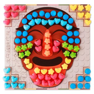 PLAYCORN 拼貼畫製作 4人份, 河回假面, 1套