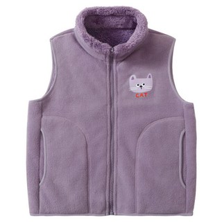 스타빈 아동용 애니멀 도톰 기모 조끼 집업 점퍼