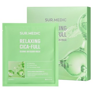 SUR.MEDIC Derma Infusion 舒緩積雪草全效面膜, 1個, 10入
