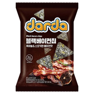 다르다 블랙베이컨칩, 45g, 1개