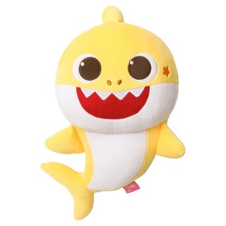 pinkfong 碰碰狐 鯊魚寶寶安撫玩偶, 混色, 1個