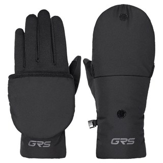 그루브스타 GRS 핑거커버 방한 글러브, 블랙, 1세트