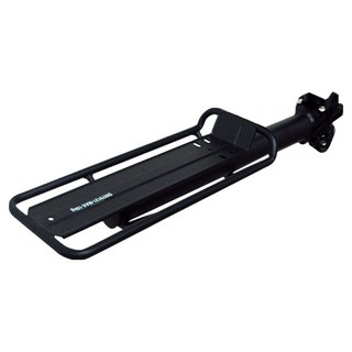 DIBOTE 迪伯特 台灣製造快拆式自行車鋁合金後貨架, 黑色, 1個