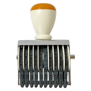 開明 4號10連號碼印, 1個, 無色