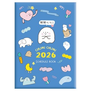 促咪促咪 2026年度圖文日誌 年度手帳 SDM-305D, 1個, 小幽靈