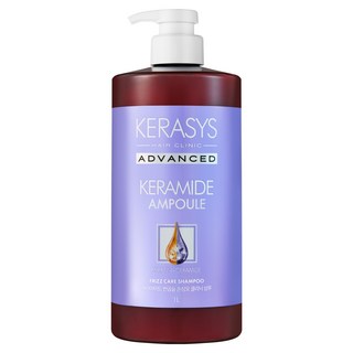 KERASYS 角蛋白胺半捲翹受損髮質修護洗髮精, 1L, 1個