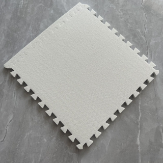 Happy Mind 保暖地板自黏拼接地墊, 白色, 10個