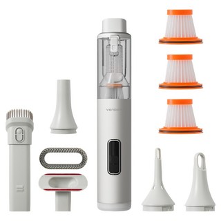 벤딕트 강력 무선 볼텍스 필터 차량용 에어건 청소기, 실버, VDT-C18S