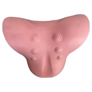 셀리빙 C형 경추 마사지 베개 교정기 핑크, 1개