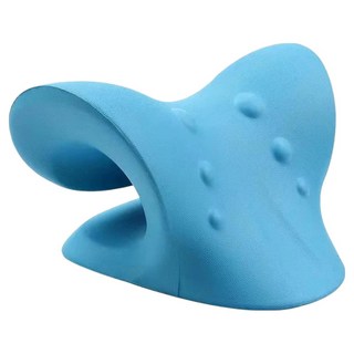 셀리빙 C형 경추 마사지 베개 교정기 블루, 1개