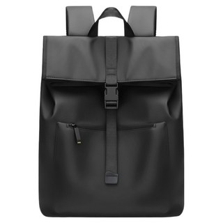 Cashrich 學生商務大容量通勤用筆電後揹包, 黑色