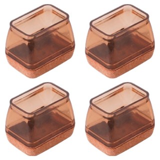 미소로운 의자 발커버 직사각형 브라운, 4개