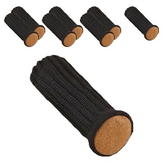 미소로운 소음방지 논슬립 의자 캡 블랙, 8개