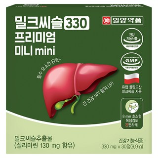 일양약품 밀크씨슬 330 프리미엄 미니 mini 9.9g, 1개, 30정
