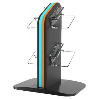 IPLAY SWITCH2 立式斜放四充 手把充電座, 黑色, 1個, HBS-2859