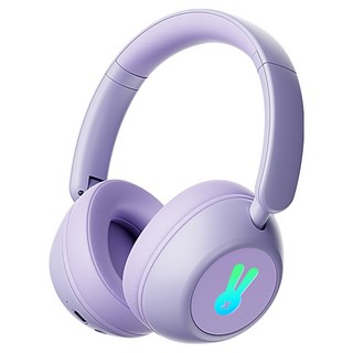 디알고 어린이안전 청력보호 LED 블루투스6.0 유무선 키즈헤드폰 BH10CK, 퍼플, DRGO-BH10CK