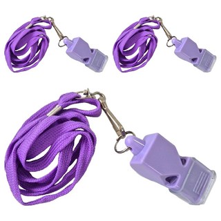 T렉스 컬러 휘슬 호루라기, 3개, 퍼플