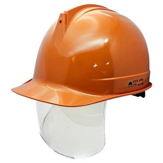 DONGMYUNG 高級型透明護目鏡安全帽 一般型, 橘色, 1個