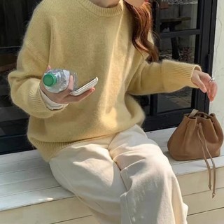 LUNA GIRL 女性Doritics寬鬆圓領針織衫 L25WKN102010