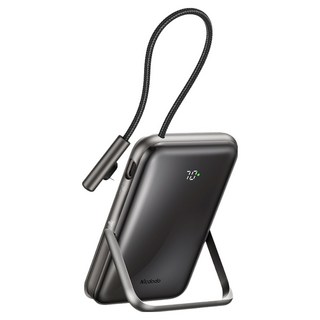 Mcdodo 麥多多 自帶線行動電源 10000mAh 20W MagSafe 磁吸無線充, 黑色, MC-1811