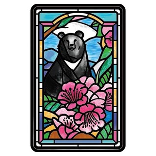 EASYCARD 悠遊卡 SUPERCARD 老屋顏鑲嵌玻璃系列 臺灣黑熊悠遊卡, 混和顏色, 1個