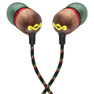 MARLEY 雷鬼教父 Smile Jamaica C-Type Bob Marley 有線耳機, 綠色, EM-JE042
