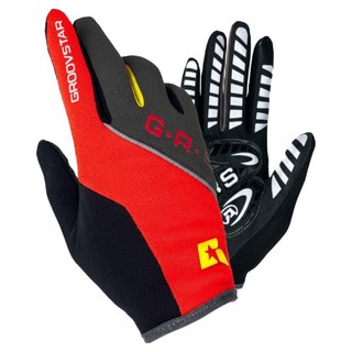 그루브스타 라이더 MTB 겨울 방한터치 장갑 양손세트, 레드, 1세트