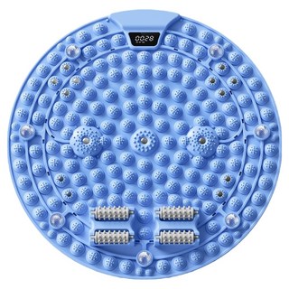 Seekis 升級版帶燈光計時器原地超慢跑指壓板 足底按摩墊 疏通經絡腳底按摩輪 運動墊, 寶藍色, XT-789