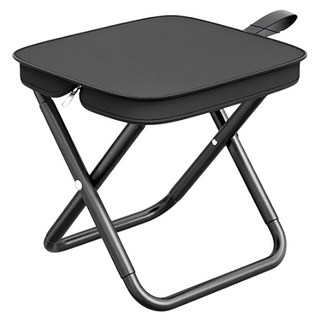 DIBOTE 迪伯特 便攜迷你口袋折疊椅 W3075, 黑色, 1個