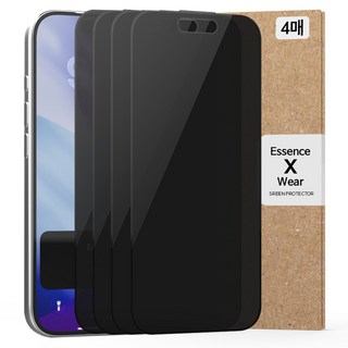Essencewear 360° 防窺螢幕保護鋼化玻璃貼 4入組, 1套