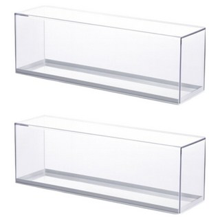 몽구밍 일자형 피규어 케이스 화이트 1단, 2개