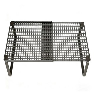 德利生活 自由伸縮 衣櫃分層隔板 大號, 黑色