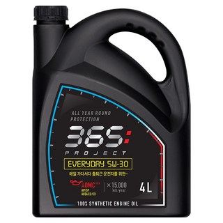 불스원 365 프로젝트 뉴 에브리데이 엔진오일, 1개, 5w30, 4L