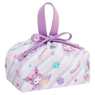 Skater 防皺束口便當袋 抽繩午餐袋 庫洛米, 紫色, 1個