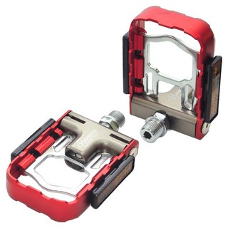 SAPIENCE 專利磁吸式折疊踏板鋁合金培林踏板組 YP-126, 紅色, 1套