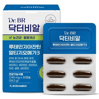 Dr.BR 葉黃素玉米黃素 rTG Omega-3 34.2g, 1個, 30錠