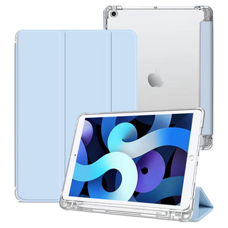 굿밸류 컬러뷰 애플펜슬 수납 태블릿 케이스, 블루, 1개