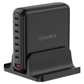 VOORCA GaN 全方位8in1充電器 170W, 黑色, 1個
